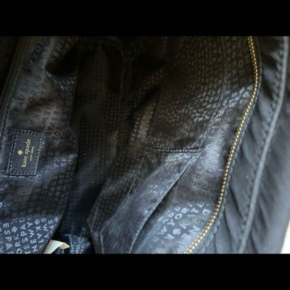 Kate Spade black nylon  large tote/shoulder bag top zipper . - Picture 11 of 16